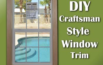 Super Easy DIY Craftsman Style Window Trim