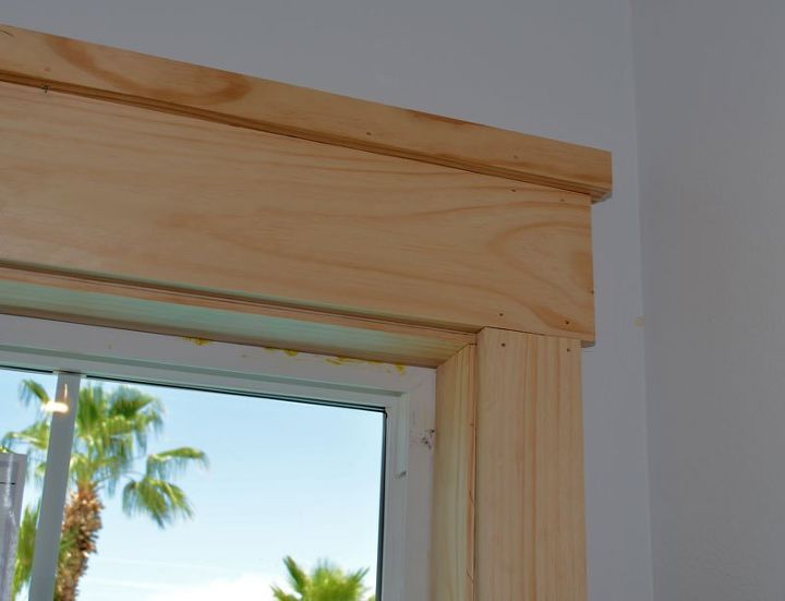 super easy diy craftsman style window trim