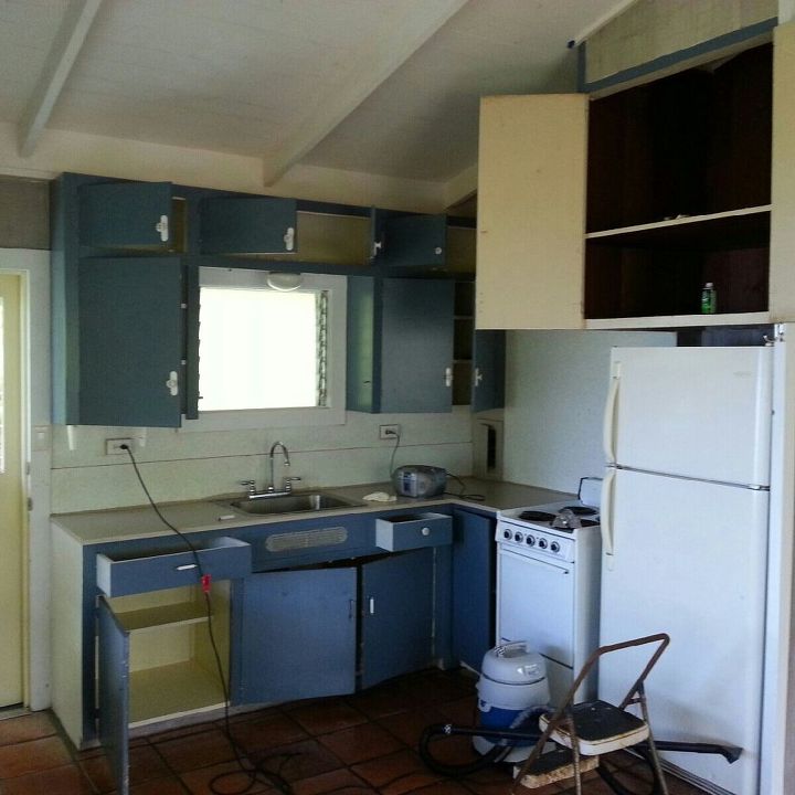 part 2 hawaii cottage reno, diy, home improvement, kitchen cabinets, kitchen design, painted furniture, shelving ideas