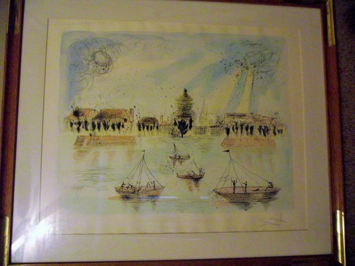 q japanese mystery items china closet, crafts, furniture id, This is a water ink painting and the picture does not do justice I wish I could find who does this kind of work Any guesses