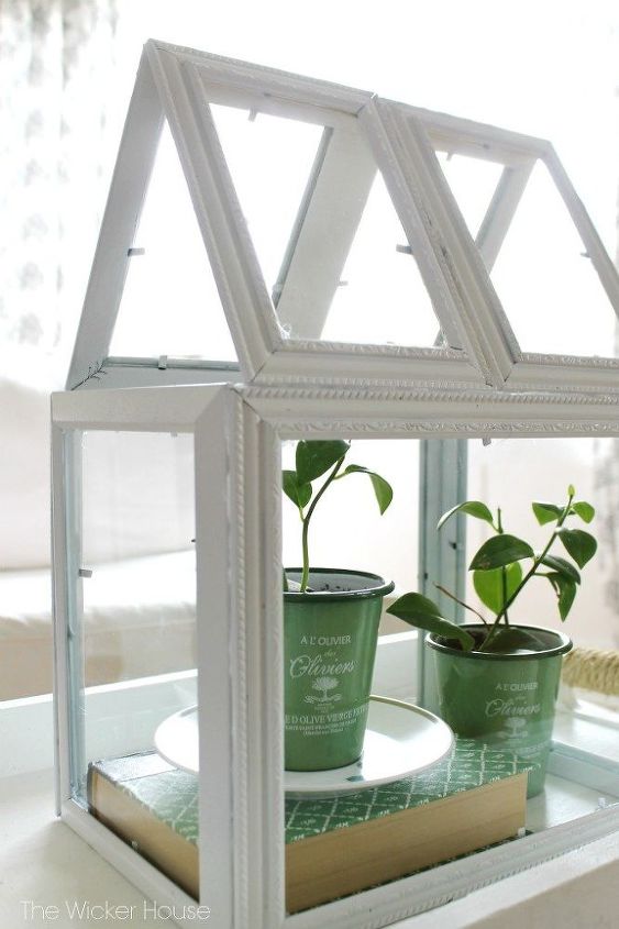 how to make a green house terrarium using picture frames, container gardening, crafts, how to, terrarium