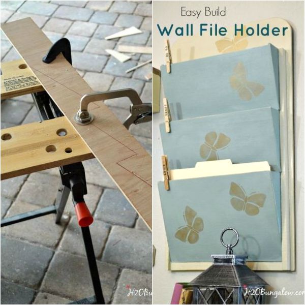 9 surprisingly awesome flips using just one power tool, Make a Wall File Organizer With E6000