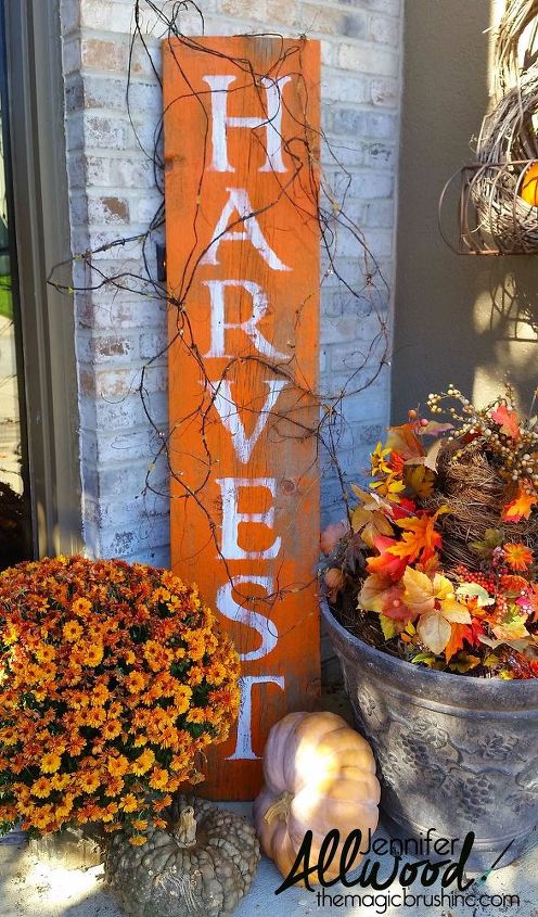 harvest barnwood sign for fall, crafts, seasonal holiday decor