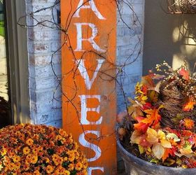 harvest barnwood sign for fall, crafts, seasonal holiday decor