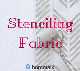 project guide stenciling fabric, crafts, how to, painting, reupholster