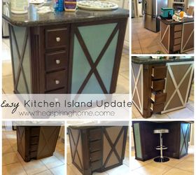 easy kitchen island update, diy, kitchen design, kitchen island