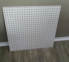 personal accessory organizer, crafts, organizing, Unpainted pegboard cut to size