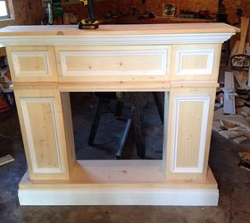 fake it til you make it a faux fireplace, diy, fireplaces mantels, living room ideas, woodworking projects