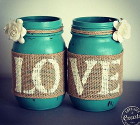 customized mason jars, chalk paint, crafts, mason jars, repurposing upcycling