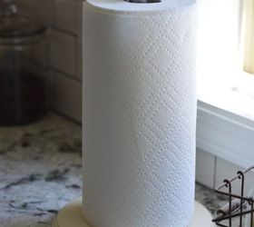 diy industrial paper towel holder, chalk paint, crafts