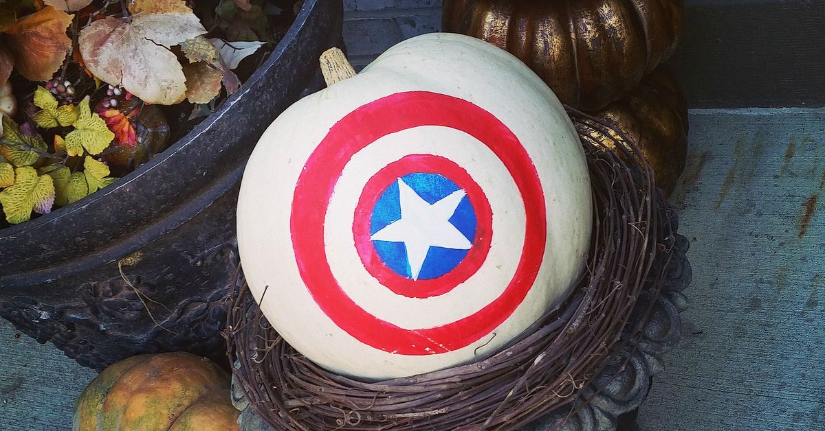 Captain America Pumpkin for My Favorite Little Superhero Hometalk captain-america-pumpkin-for-my-favorite-little-superhero-hometalk