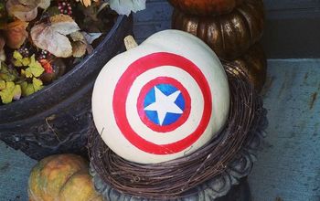 Calabaza del Capitán América (para mi pequeño superhéroe favorito)