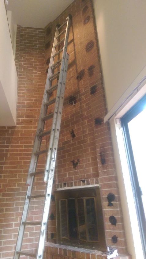 how do i remove black mastic stains from brick, After scraping for days