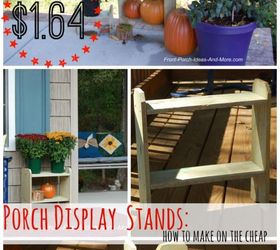 cute inexpensive wood stands for porch decor, diy, outdoor furniture, porches, seasonal holiday decor, woodworking projects