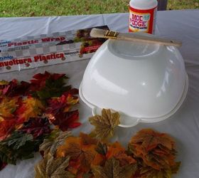 diy leaf bowl, crafts, seasonal holiday decor