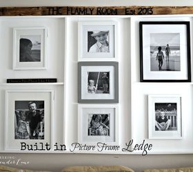 oops i made a built in picture frame ledge, diy, home decor, wall decor