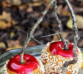 making faux caramel apples for fall decor, crafts, seasonal holiday decor