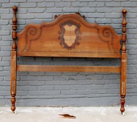 broken headboard to bench project, chalk paint, outdoor furniture, painted furniture, repurposing upcycling, shabby chic