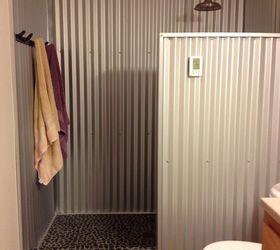 anyone use barn tin for a shower, Photo from Pinterest
