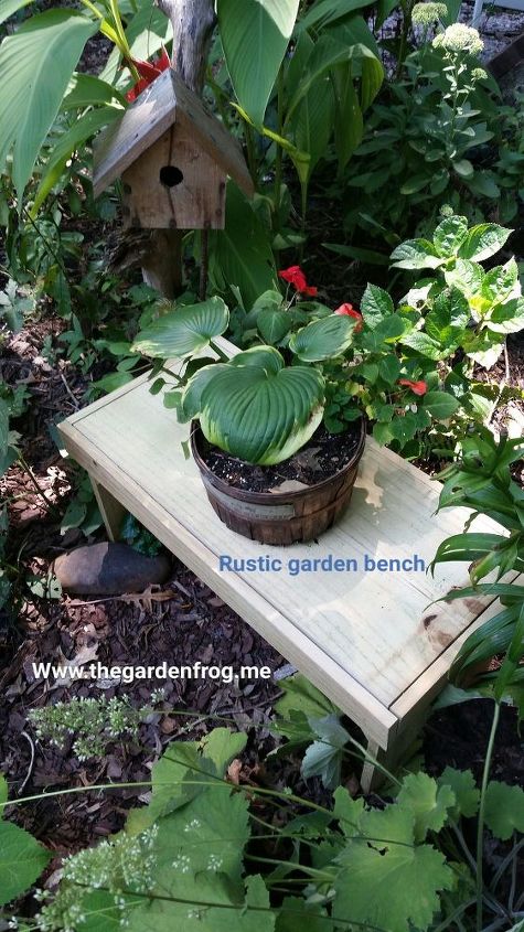 diy rustic garden bench for around 4, diy, gardening, outdoor furniture, rustic furniture, woodworking projects