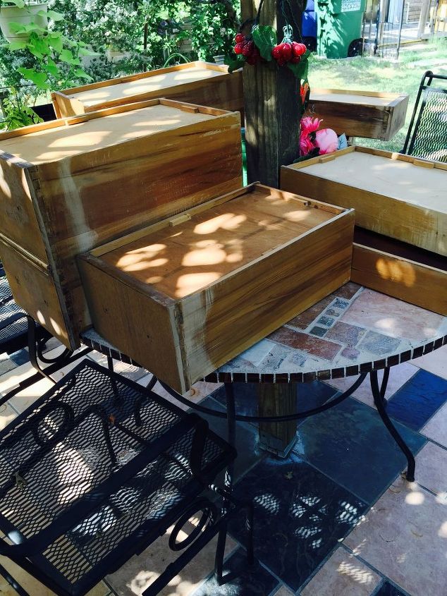 sewing cabinet from an old desk