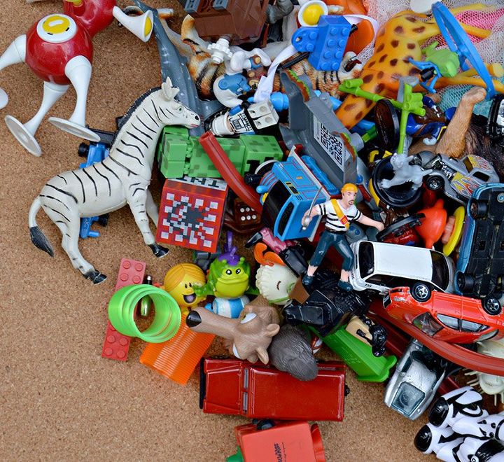 moldura para brinquedos reciclados