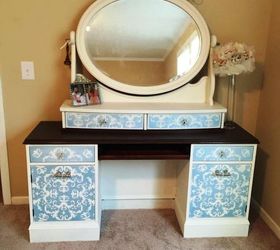 french country dressing table, painted furniture