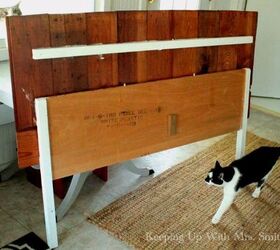 reclaimed wood headboard, bedroom ideas, diy, repurposing upcycling, woodworking projects