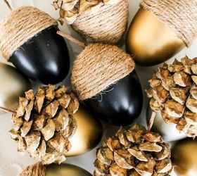 diy fall acorns, crafts, seasonal holiday decor