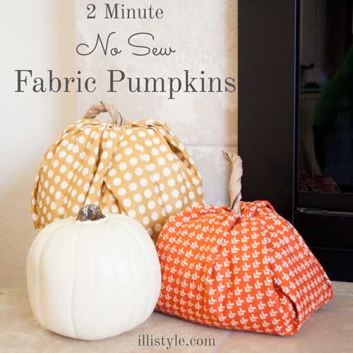 2 minute no sew pumpkins, crafts, halloween decorations, seasonal holiday decor