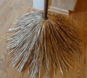 witches broom, crafts, halloween decorations, repurposing upcycling