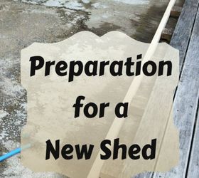 preparation for a new garden shed, concrete masonry, diy, outdoor living, woodworking projects