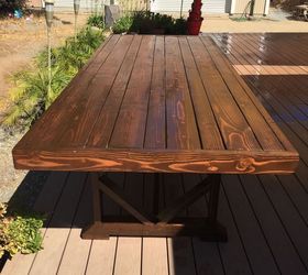 DIY Large Outdoor Dining Table - Seats 10-12 Hometalk