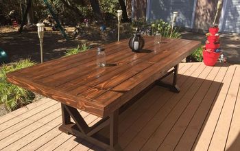 DIY Large Outdoor Dining Table - Seats 10-12