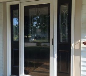 should a storm door sweep be inside or outside