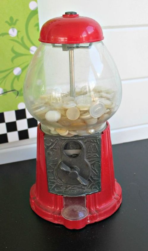 q what to do with a vintage gum ball machine, repurpose unique pieces, repurposing upcycling