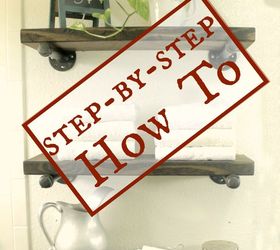 industrial shelves a how to, diy, repurposing upcycling, shelving ideas
