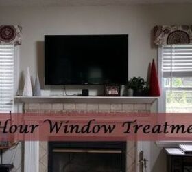 diy one hour window treatments, diy, reupholster, window treatments, windows