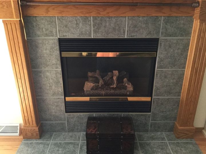 can i paint the ceramic tiles around my fireplace so ugly