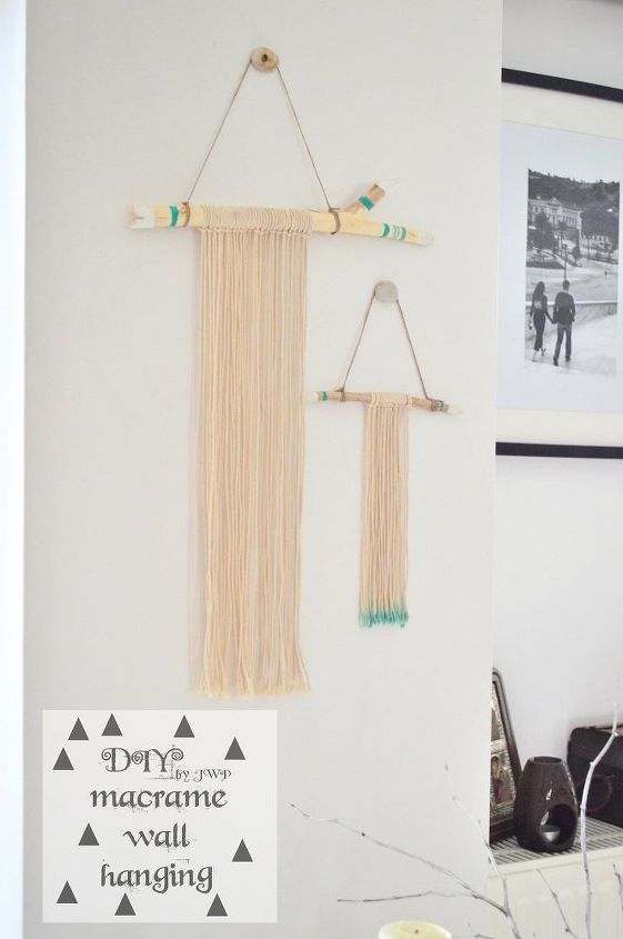 diy easy wall hanging macrame, crafts, wall decor