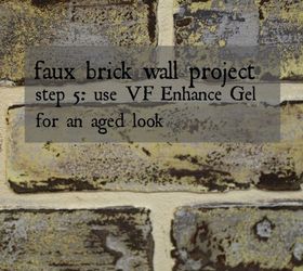 diy making faux brick walls look old, concrete masonry, how to, painting, wall decor