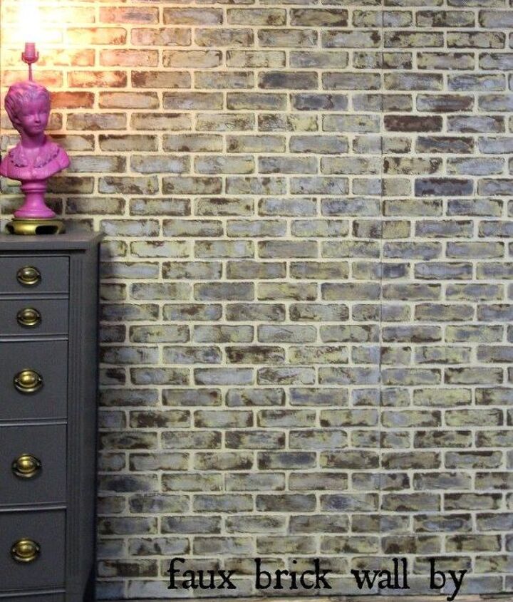 diy making faux brick walls look old concrete masonry how to painting
