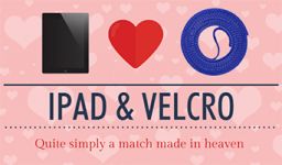 ipad and velcro a match made in heaven, bathroom ideas