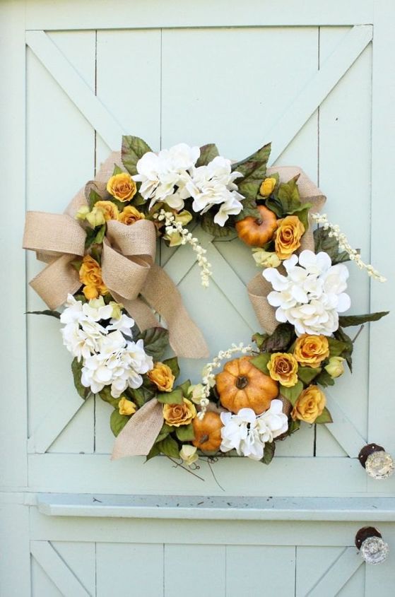 how to make a pumpkin wreath, crafts, how to, seasonal holiday decor, wreaths