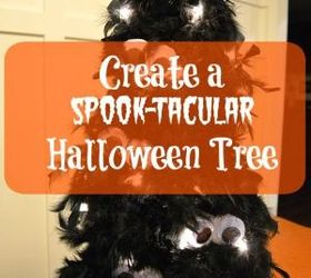 create a spook tacular halloween tree, crafts, halloween decorations, how to, seasonal holiday decor