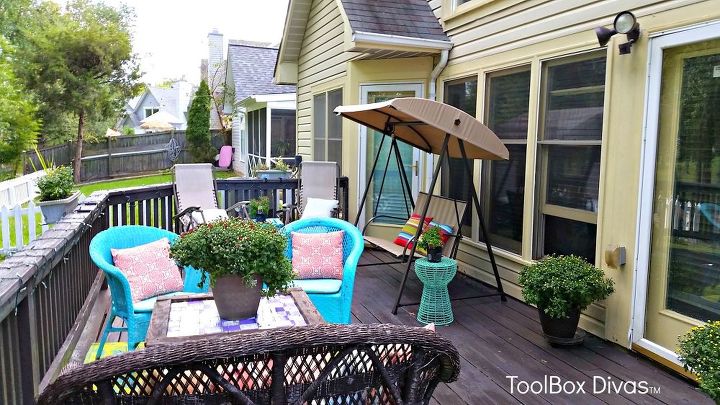 back yard chronicles my makeover on a dime, decks, gardening, outdoor furniture, outdoor living, repurposing upcycling
