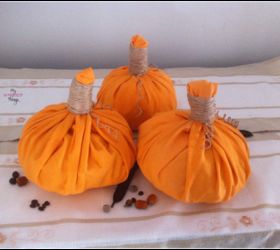 easy fabric pumpkin, crafts, seasonal holiday decor