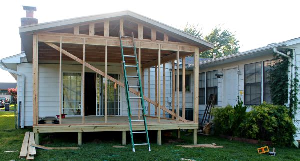 my new screened in porch and deck, decks, home improvement, porches, woodworking projects