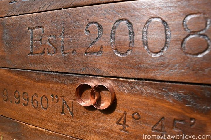 diy copper wedding anniversary present from wooden planks, crafts, how to, repurposing upcycling, woodworking projects