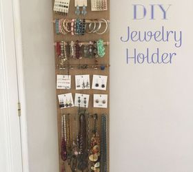 diy jewelry holder, crafts, organizing